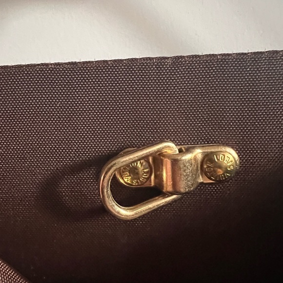 Louis Vuitton Authentic Brown Nylon Garment Cover Bag w/ Gold Hanger - Picture 10 of 12